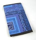 Aqua Potato Print Cotton Wallet