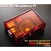 *NEW RELEASE* PCSL / Adafruit Tux Red / Orange - Case / Box / Enclosure for Raspberry Pi Computers - Tux Powered by Raspberry - Manufactured in the UK with permission by Adafruit Industries - Licensed Product - FREE Amazon UK Delivery