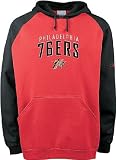 Philadelphia 76ers Tackle Twill Embroidered Hooded Sweatshirt By Reebok (XL=48)