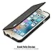 Jisoncase iPhone 6S Vintage Leather Stand Case Magnetic Flip Phone Cover for Apple iPhone 6/ 6S Black (JS-I6S-05M10)