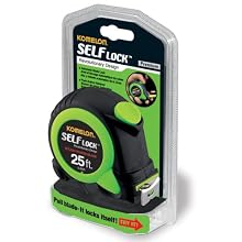 Komelon SL2825 Self Lock 25-Foot Power Tape