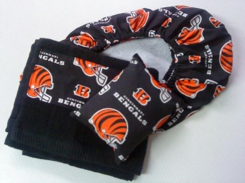 Cincinnati Bengals Fabric Shoe Cover Rosin Bag Towel Set