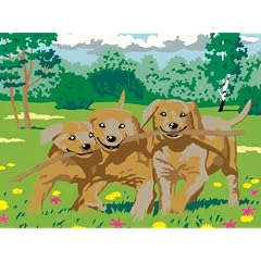 Ravensburger 28844 - Malen nach Zahlen, Treue Freunde, 30x24 cm