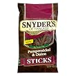 Snyder's of Hanover Pumpernickel & Onion Pretzel Sticks, 9-Ounce Packages (Pack of 12)