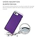 iPhone 7 Plus Case, Teelevo [Drop Protection / Shock Absorption] Scratch Resistant Dual Layer EXTREME Protection Cover Case Heavy Duty Bumper for Apple iPhone 7 Plus (2016) - Lavender