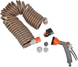 Gardena 4646 33-Foot Spiral Coil Garden Hose And Garden Sprayer Set