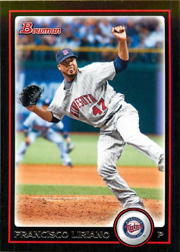 2010 Bowman Baseball Card # 79 Francisco Liriano - Minnesota Twins - In A Protective Screwdown Case!