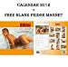 BIKINI GOLD EDITION 2012 CALENDAR + FREE FRIDGE MAGNET - BY MAGNUM