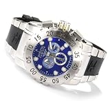 Invicta Men's Reserve Leviathan Collection Chronograph GMT Black Polyurethane Watch 6654