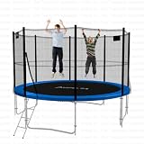Produkt-Bild: Trampolin &Oslash; 366 cm mit Netz und Leiter, blau, bis 170 kg
