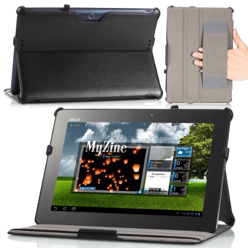 MoKo ASUS Memo Pad ME301 / ME301T Case - Slim-Fit Multi-angle Folio Cover Case for ASUS MeMo Pad Smart ME301 / ME301T 10.1 inch Android 4.1 Jelly Bean tablet, BLACK