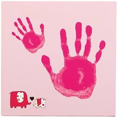 Pearhead 30602 - Handdruck-Wandbild baby und ich pink