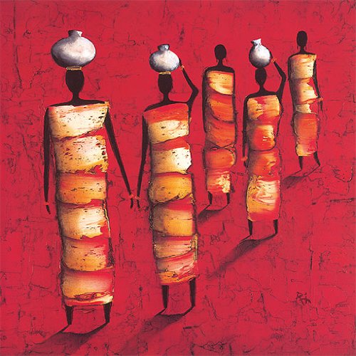 Eurographics MIR4171 Michel Rauscher, To The Market 70 x 70 cm, Hochwertiger Kunstdruck Preisvergleich