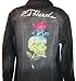 Women's Ed Hardy Denim Jacket w/ Colored Rhinestones Available in Several Sizes Skull Rose Short Jacket Black Faded Denim