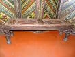 Antique India Wooden Carved Bench Table Teak / Architectural Antiquities