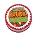 Edible Birthday Party Cake Decal (1 pc)
