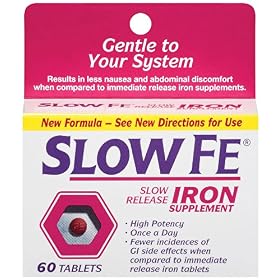 Click here to buy Slow Fe Slow Release Iron Tablets, 60 Count by Slow Fe.