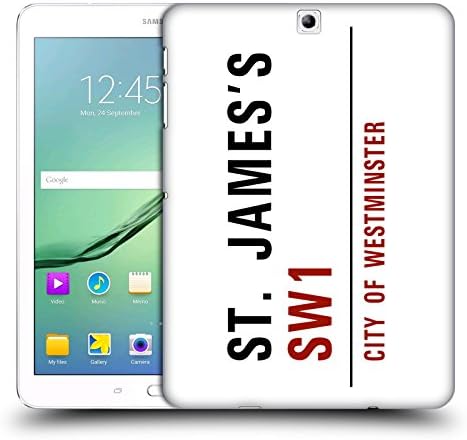 Official London St James Street Signs 3 Hard Back Case for Samsung Galaxy Tab S2 9.7
