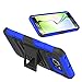 Galaxy S7 Case, Bastex Heavy Duty Hybrid Rubber Silicone Cover with Protective Kickstand Holster Belt Clip Case for Samsung Galaxy S7 (Blue/Black)