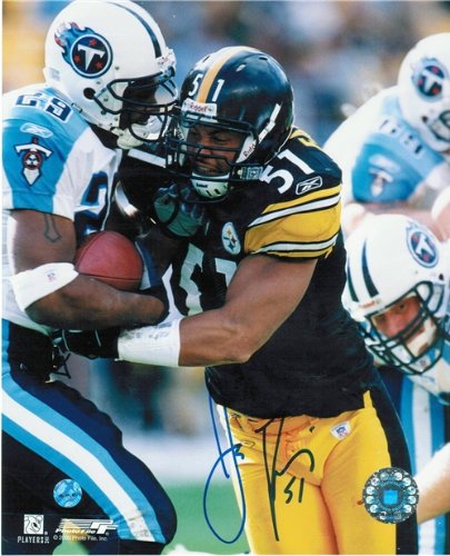 James Farrior Autographed/Hand Signed Pittsburgh Steelers 8x10 Photo
