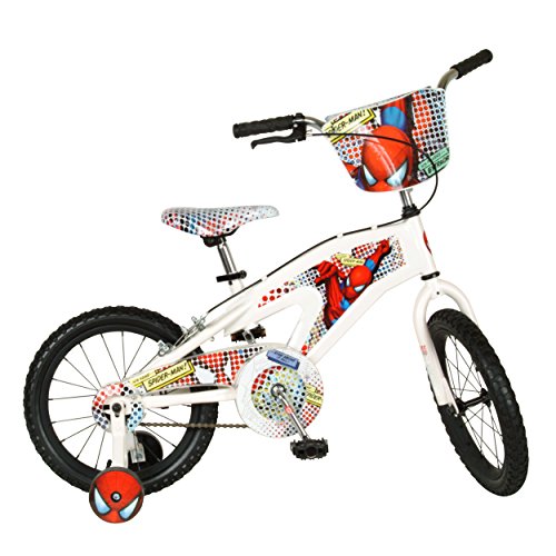 Street Flyers Amazing Spiderman Kid's Bike, 16 inch Wheels, Boy's Bike, White