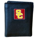 USC Trojans Genuine Leather Tri-fold Wallet