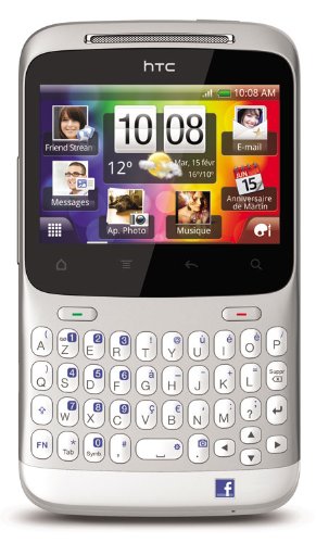 HTC - Chacha - Smartphone - GSM/GPRS/EDGE - Bluetooth - Argent