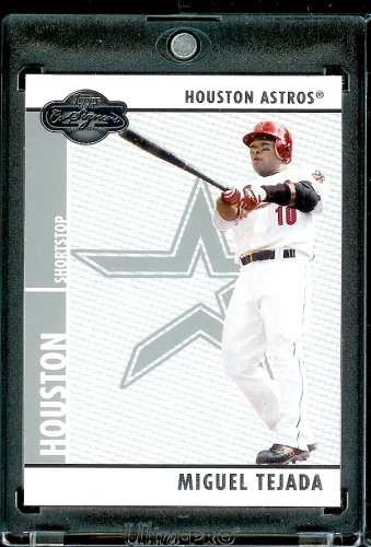 2008 Topps Co-Signers # 43 Miguel Tejada - Houston Astros - Premium Baseball Card in Protective Screw Down Display