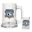 San Jose Earthquakes Soccer Glass Tankard and Square Shot Glass Set - Primary Team Logo MAJOR-LEAGUE-SOCCER Soccer