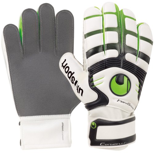 uhlsport Kinder Torwarthandschuh Cerberus Starter Graphit, weiss/gr&uuml;n flash/schwarz, 4,5,  Preisvergleich