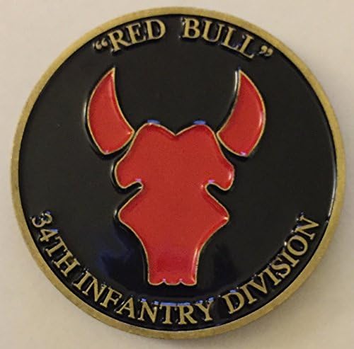 34th Infantry Division "Red Bull" Challenge Coin