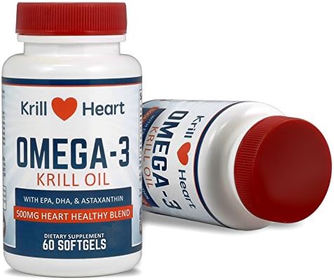 Krill Heart Omega-3 Antarctic Krill Oil 500mg - 60 Count (2)