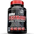 BRI Nutrition Testosterone Booster - Testrone All Natural Supplement With Diindolylmethane, Tongkat Ali, Tribulus Terrestris, Magnesium Sulfate Anhydrous, Boron & Zinc - 30 Day Supply - 60 Capsules