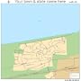 Street & Road Map of Ogden Dunes, Indiana IN - Printed poster size wall atlas of your home town