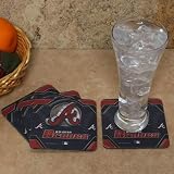 MLB Atlanta Braves 4-Pack Sublimated Logo Neoprene Coaster Set