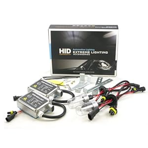 ApolloX 9007 5000k Low Beam HID/High Beam Halogen (Factory White) Car Auto Light Conversion Kit Ultra Bright 3600lm