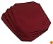 Bardwil Cobblestone Placemats, Set of 4, Burgundy