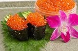 Frozen Sashimi Grade Salmon Eggs (Ikura) - Two 6oz containers
