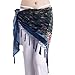 ZLTdream Women's Belly Dance Trangular Hip Scarf Grade Velvet