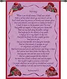Warning Wallhanging by Jenny Joseph. Art Print Poster 26 inches width by 34 inches height. Highest Quality Art Poster Print