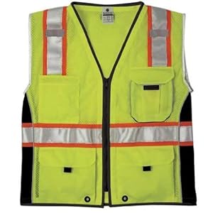 ML Kishigo - BLACK SERIES Heavy Duty Class 2 Vest Lime X-Large