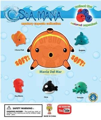 SEA MANIA RARES SET OF 10 VENDING SQUISHIE PENCIL TOPPERS