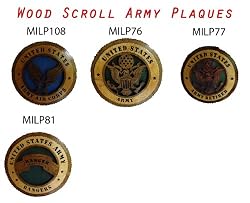 Army - Handcarved Commemorative Military Plaques