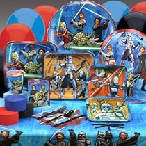 Star Wars: The Clone Wars Deluxe Party Kit with 8 Favor Kits Child