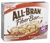 Kelloggs All-Bran Apple Cinnamon Streusel Fiber Bar, 6-Count, 8.4-Ounce Boxes (Pack of 4)
