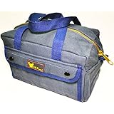 G & F 10095 Government Issued Style Mechanics Tool bag with Brass zipper, Navy Blue
