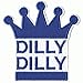 Dilly Dilly Beer Commercial Blue Crown Logo Embroidered Iron on Patch