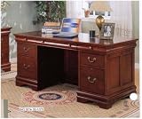 ELEGANT LOIS PHILLIPE DESK IN DEEP RICH CHERRY FINISH