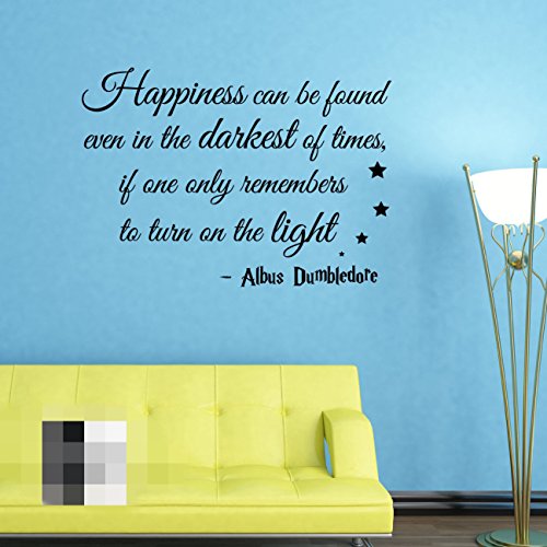 ALBUS DUMBLEDORE QUOTES HAPPINESS – HARRY POTTER Vinyl Wall Sticker , Decal