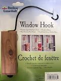 "ABC Products" - Birding Essentials ~ Suction Cup - Red Cedar Window Hook (Use for Hummingbirds, Windchime Feeders and Etc.).